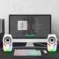 Computer Speakers, 2.0 USB Powered PC Speakers Stereo Volume Control, 6 RGB LED Backlit Effect, Wired Mini Portable Speakers