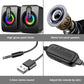 High fidelity stereo computer speaker with microphone USB wired speaker desktop laptop