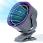 Portable Clip & Desktop Fan, Touch Screen 360° Adjustable, 3600mAh Rechargeable Strong Clamp Fan for Home/Office/Travel/Camping