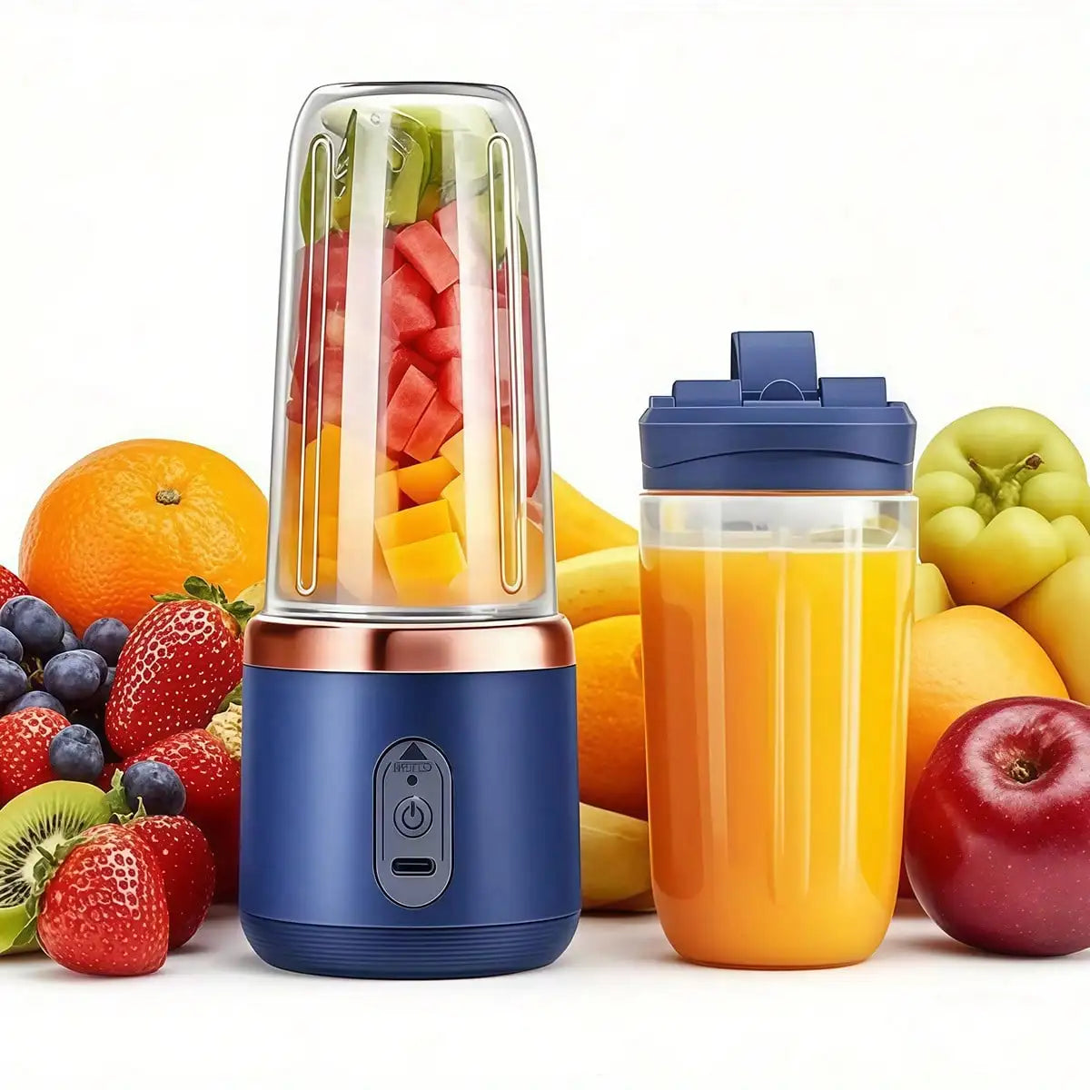 Juicer Blender for Kitchen & Gym, Powerful Fruit & Vegetable Blender with Juice Cup, Ideal Gift for Mom, Household Appliances