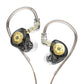 KZ EDX Pro in-Ear Stage Monitor Headphone Dual Magnetic Dynamic Unit Earphone Shock Bass Earbuds Wired Headset (No Mic)