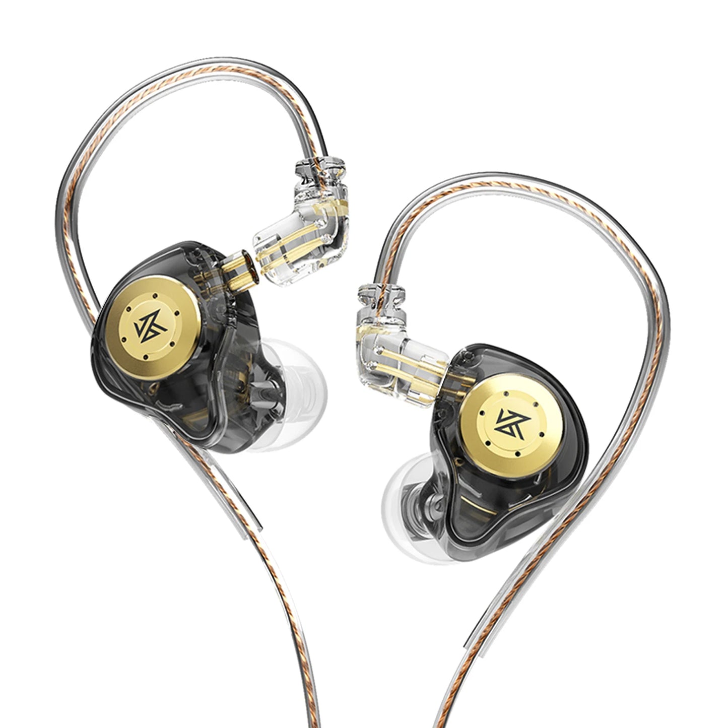 KZ EDX Pro in-Ear Stage Monitor Headphone Dual Magnetic Dynamic Unit Earphone Shock Bass Earbuds Wired Headset (No Mic)