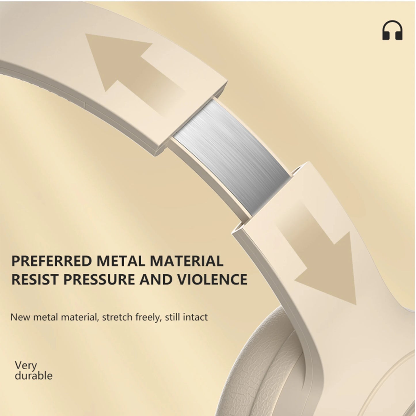 Wireless Bluetooth Headphones Over Ear HIFI Stereo Headsets Noise Reduction Sports Gaming Earphones Music Player with Mic Gifts