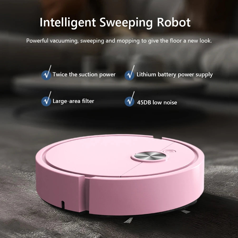 2025 New Vacuum Cleaner Automatic Robot Smart Sweeping Cleaning Machine Mopping Dragging Cleaning Sweep Floor USB Sweeping Robot