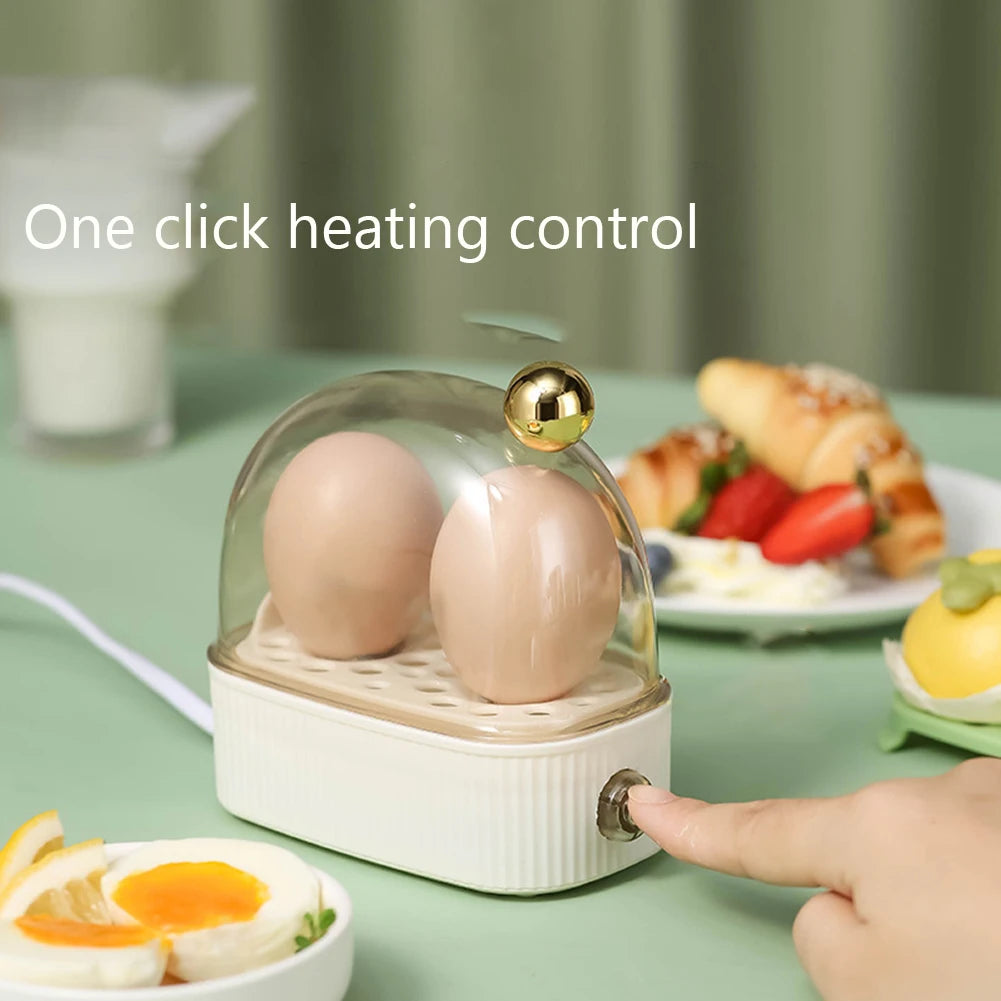 220V Electric Egg Boiler Poacher Automatic Power Off Mini Breakfast Machine Egg Cookers Food Steamer Breakfast Cooking Machine