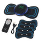 Remote Control EMS Neck Massager Mini Cervical Back Patch Stimulator Massageador Mat Portable Gel Pad Stickers Slim