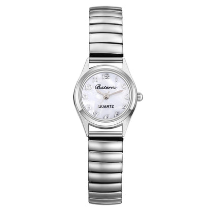 Elastic Strap Women's Watch Delicate Small Dial Waterproof Analog Quartz Digital Polka Dot Scale Fashion Women's Small Watch