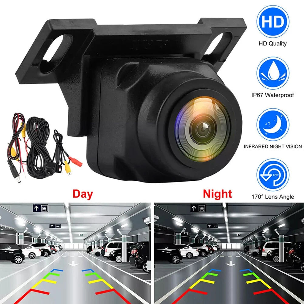 Car Backup Camera Rear View Camera 1080P AHD Wide Angle Adjustable Vehicle Small Reversing Camera Night Vision Reverse Camera