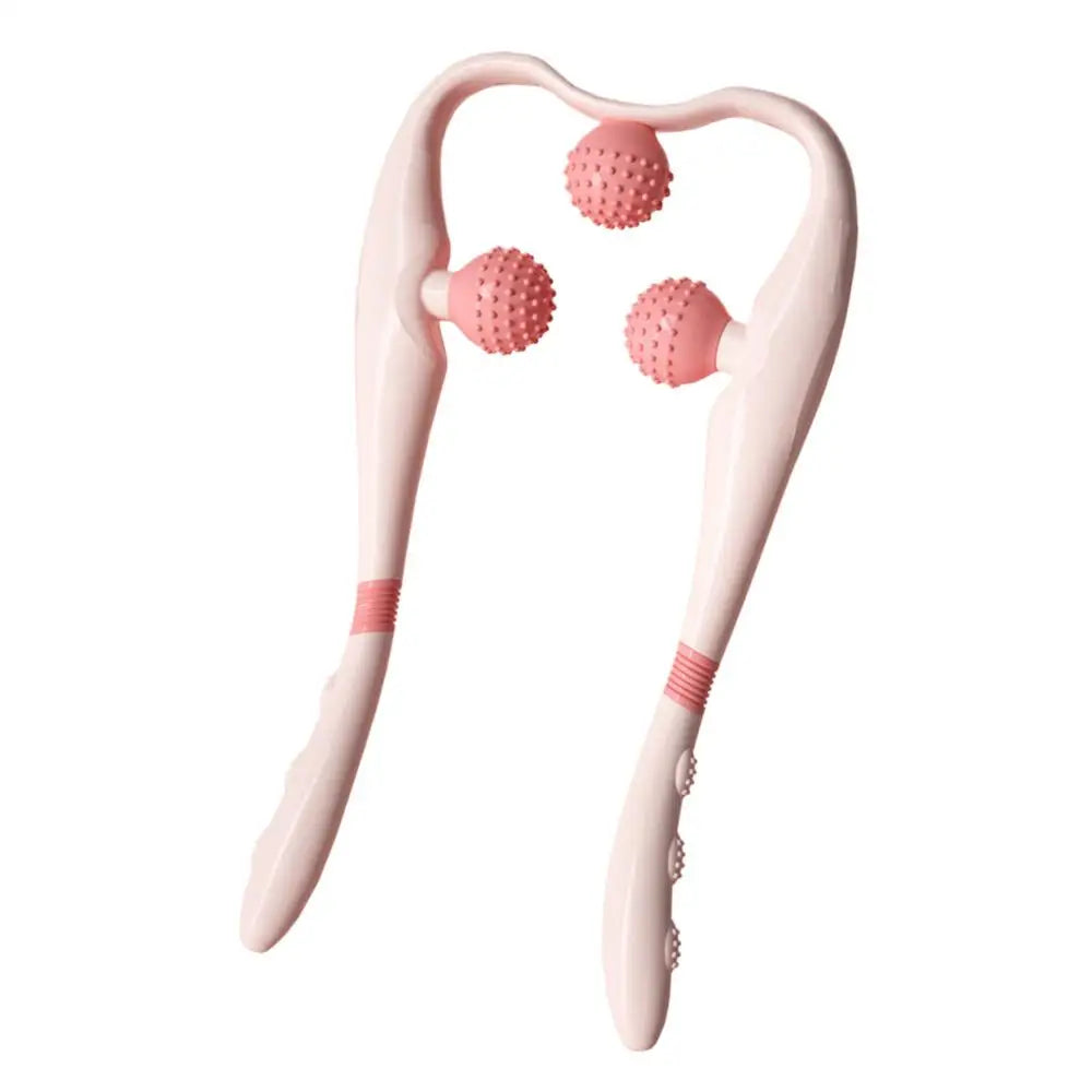 Massage Roller For Neck Handheld Neck Relief Massager Handheld Cervical Relaxer With 3 Balls Portable Electric Massaging Tool