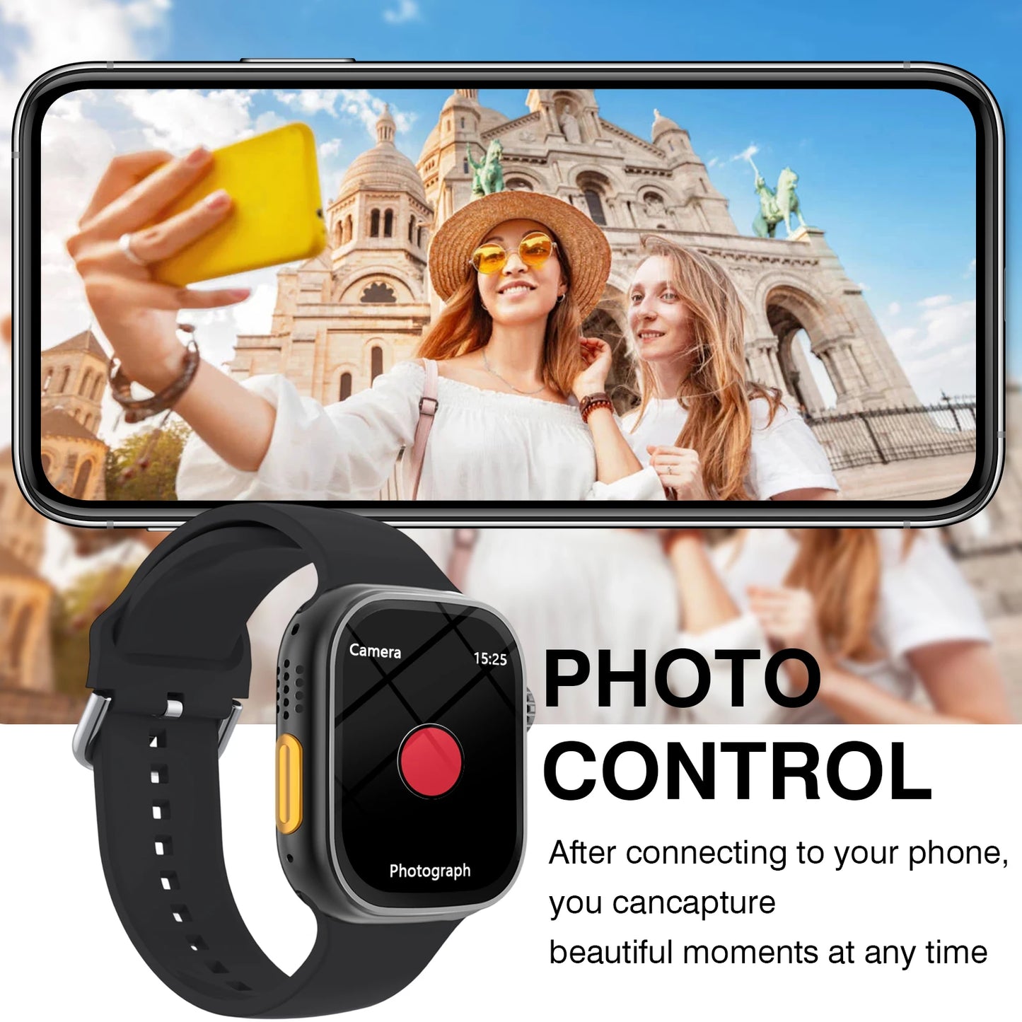 2025 Smartwatch with Call Message, Heart Rate Monitor, Sports Pedometer & Sleep Tracking