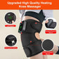 Button controlled heated vibration knee pads with 3 vibration and 3 heating settings, 4000mah, heated massage knee pads for knee