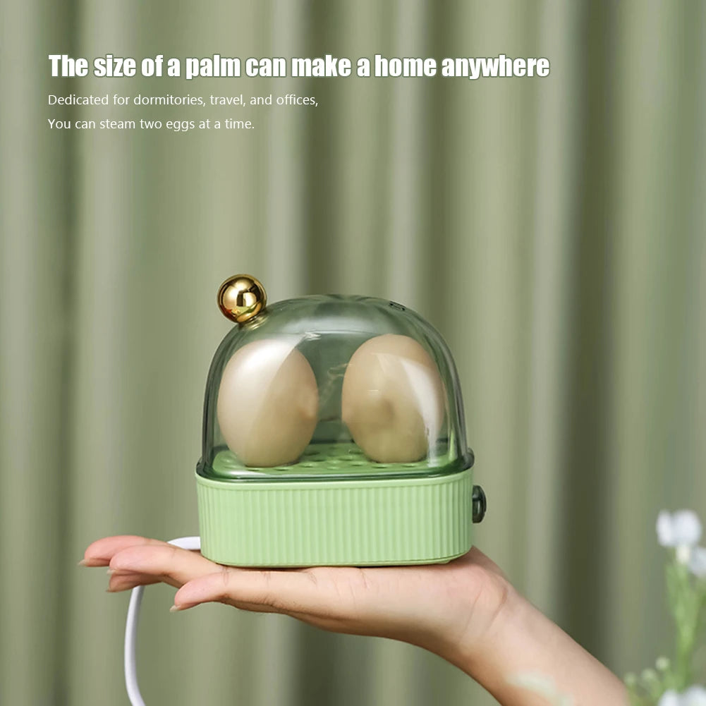 220V Electric Egg Boiler Poacher Automatic Power Off Mini Breakfast Machine Egg Cookers Food Steamer Breakfast Cooking Machine