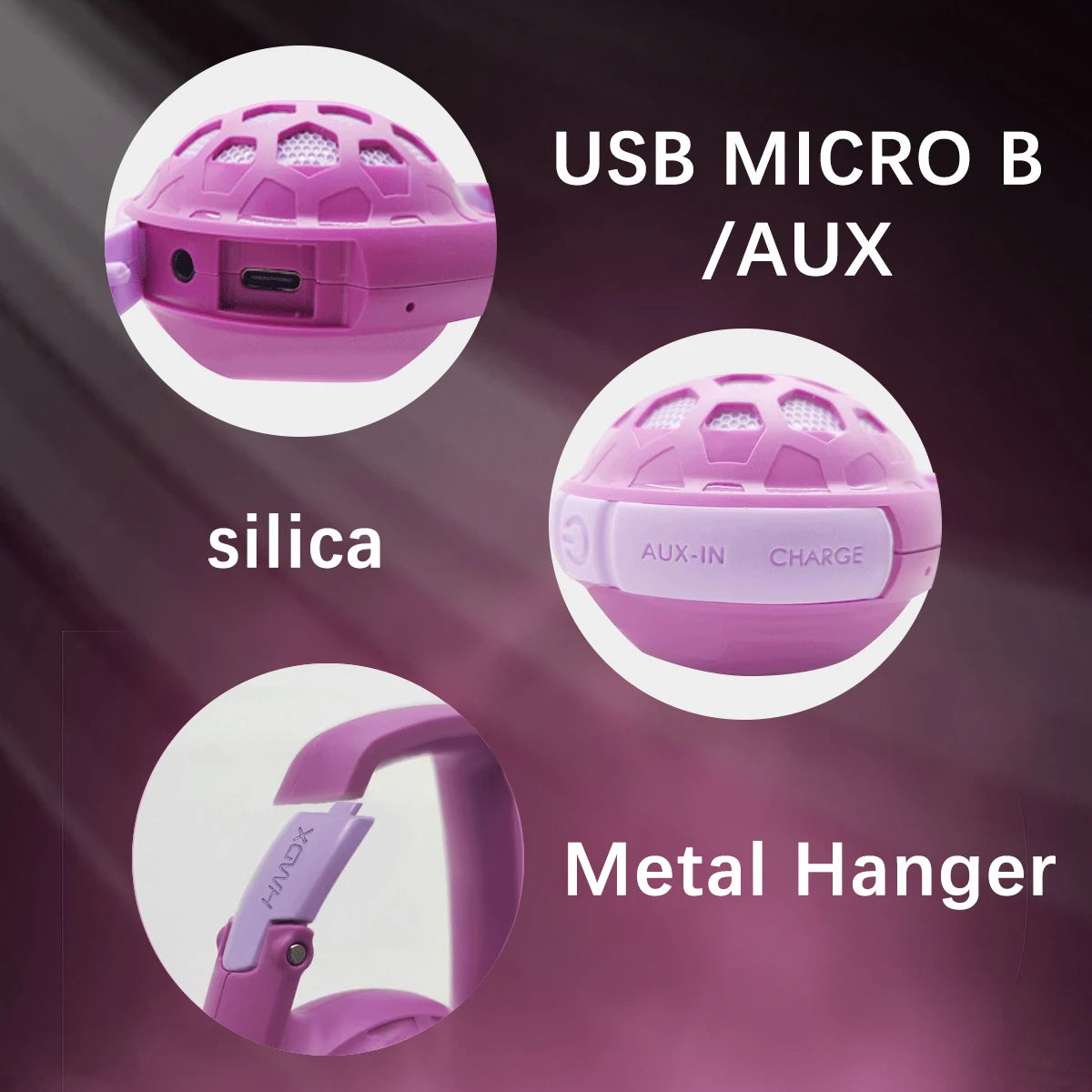 Portable Bluetooth Speaker 5W Output IPX4 Water-Resistant Wireless Sound Essential with Carabiner for Outdoor Activities Audio C