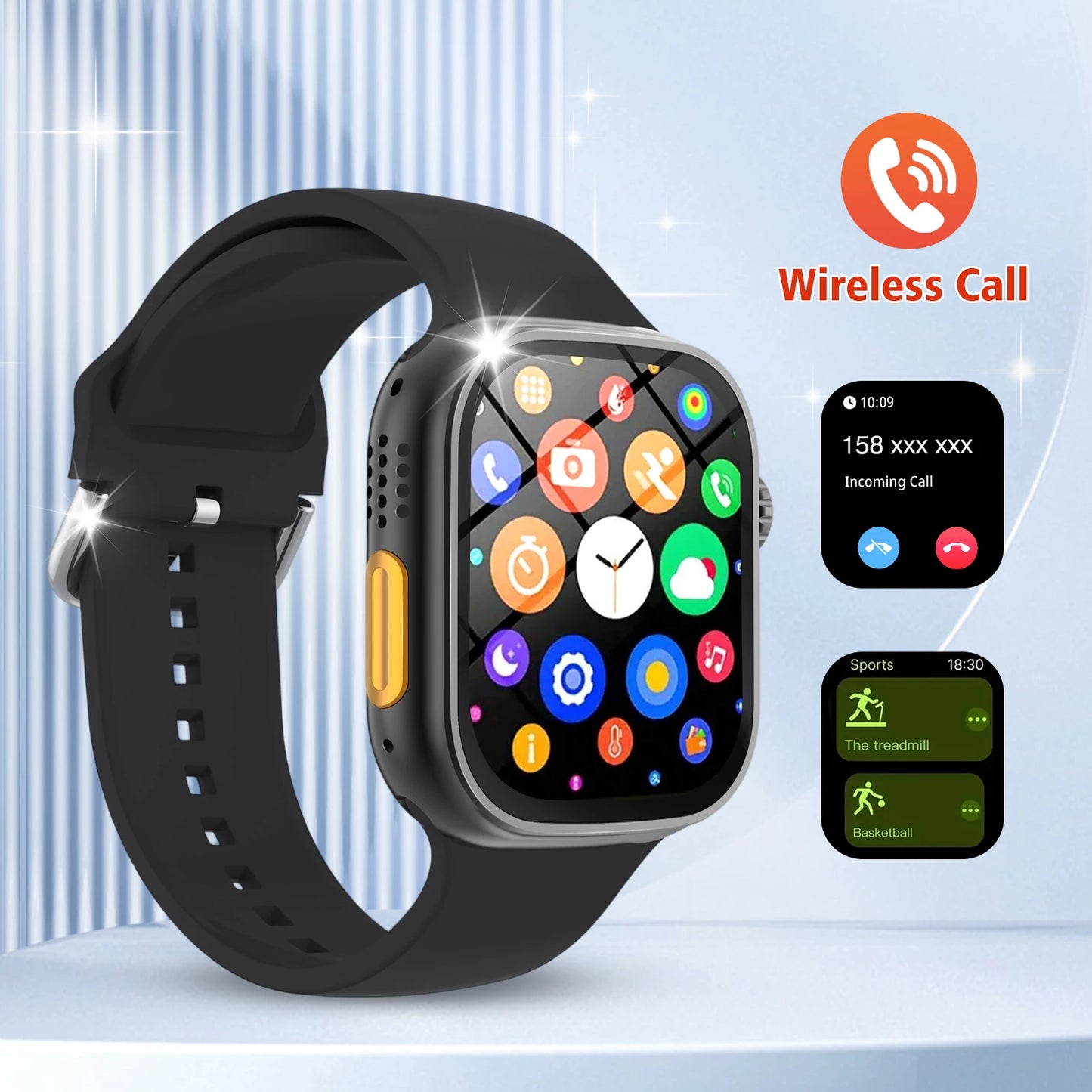 2025 Smartwatch with Call Message, Heart Rate Monitor, Sports Pedometer & Sleep Tracking